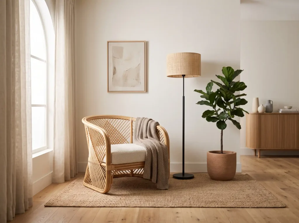 Rattan Statement Corner Inspiration Designed to Rattan Statement Corner. Inspiration