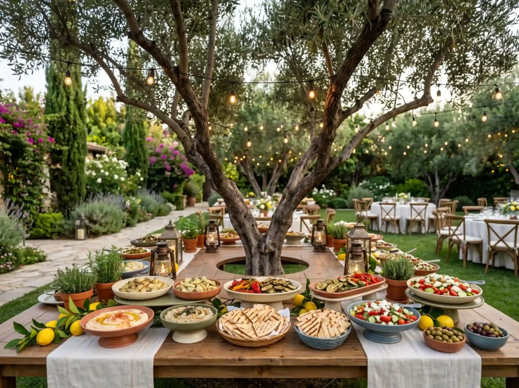 Mediterranean Mezze Garden Feast Inspiration Ins Mediterranean Mezze Garden Feast… K