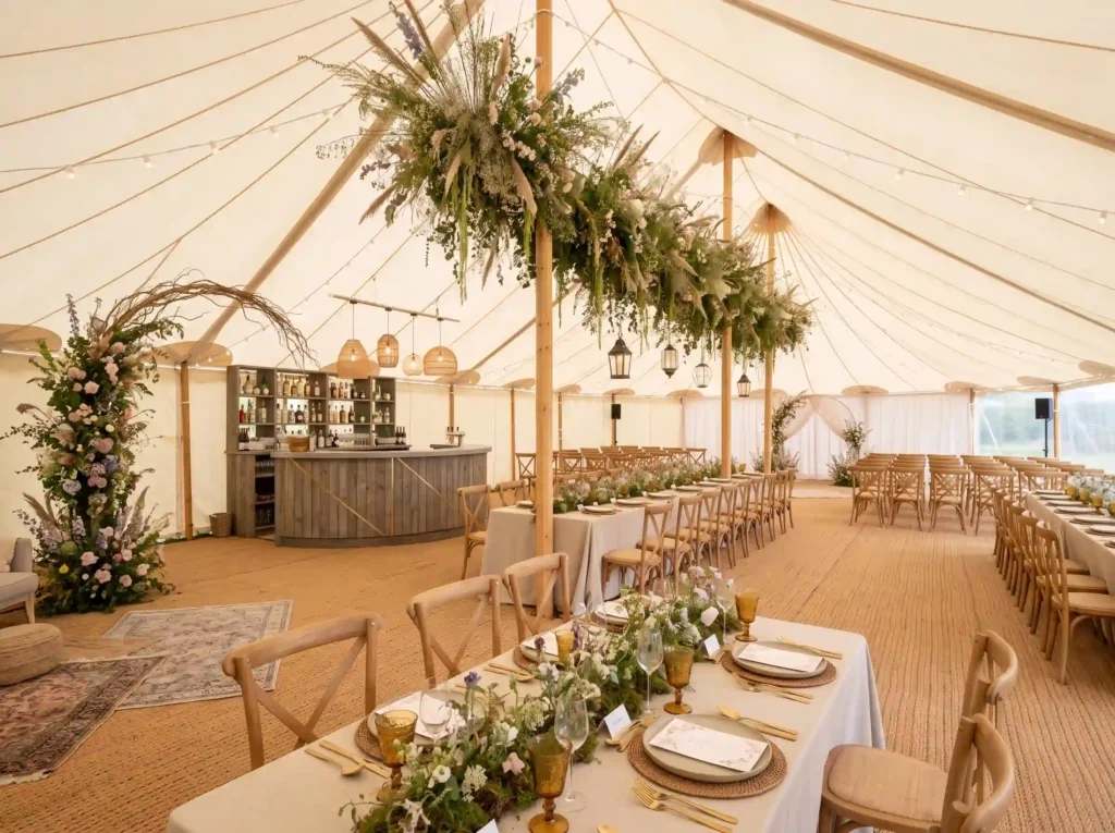 Wildflower Meadow Marquee Inspiration A refined Wildflower Meadow Marquee Inspiration
