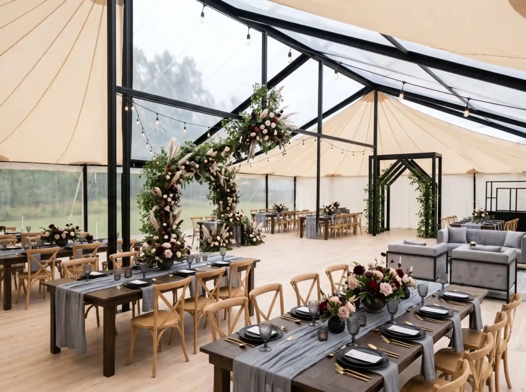 Black Frame Glasshouse Tent Inspiration A refine Black Frame Glasshouse Tent