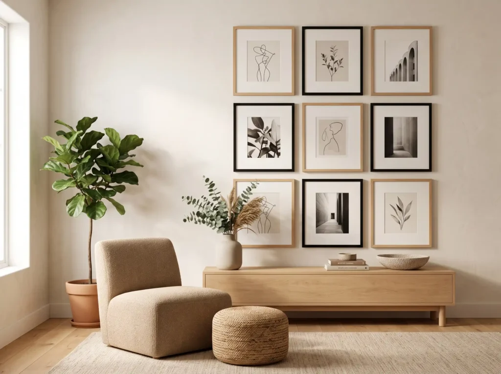 Gallery Wall Grid Inspiration Designed to create Gallery Wall Grid. Inspiration