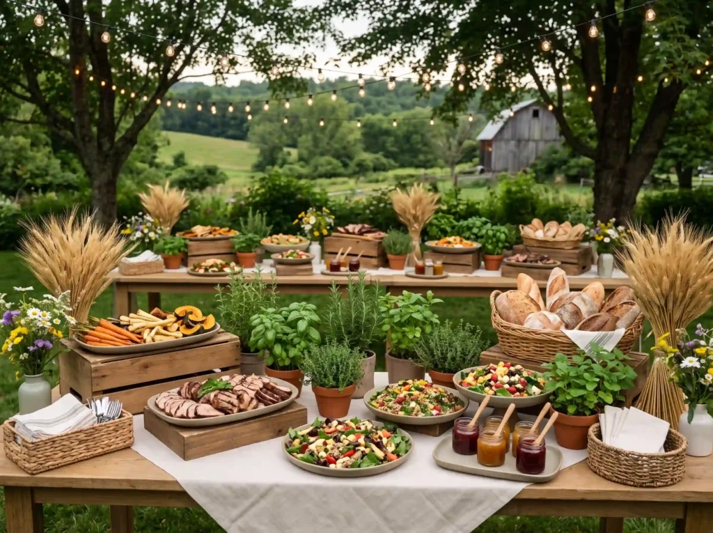 Farm to Table Harvest Buffet Inspiration A cele Farm to Table Harvest Buffet Inspiration