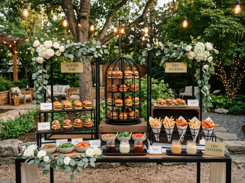 Gourmet Slider Fry Bar Inspiration Classic comf Gourmet slider bar display K