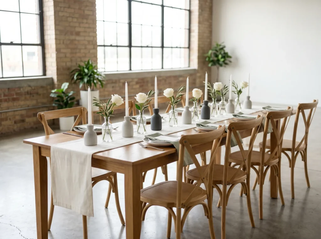 13 Simple Wedding Table Decor Ideas for Tiny Spaces
