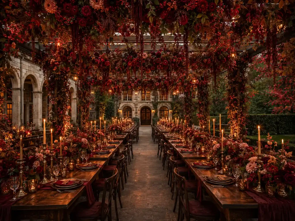 Crimson Estate Tablescape