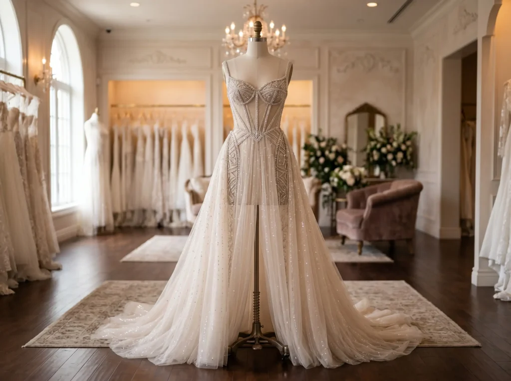 Champagne Crystal Corset