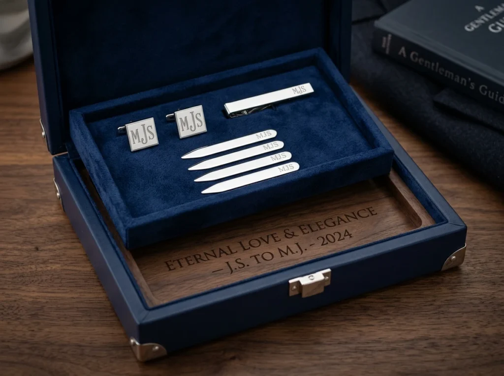 Monogrammed Cufflink Vault