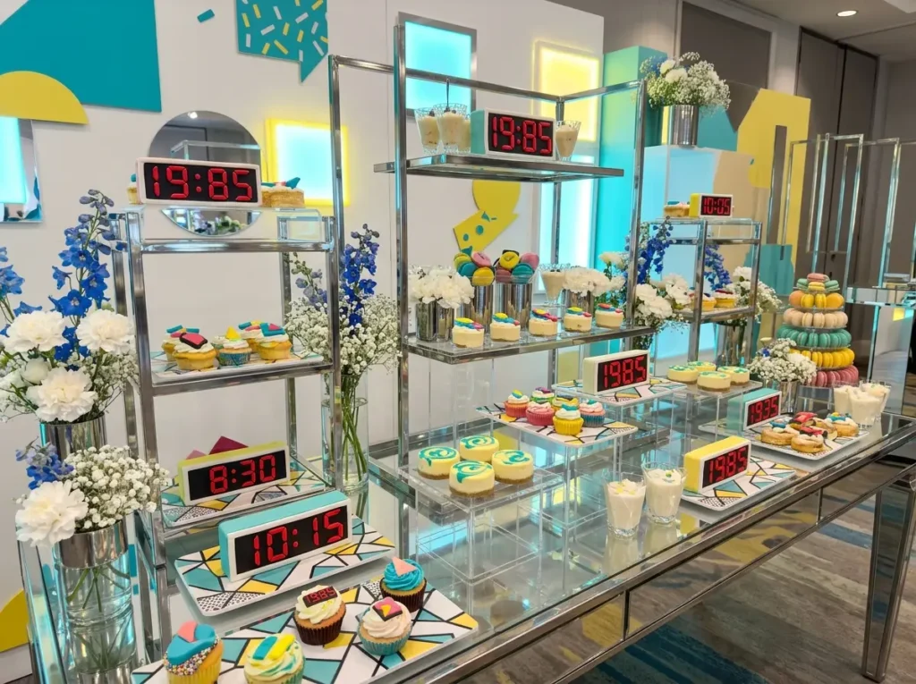 . Retro Dessert Bar.
