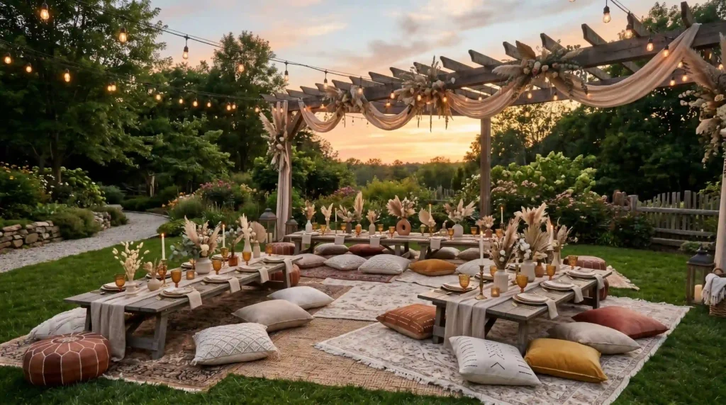 Boho Picnic Reception