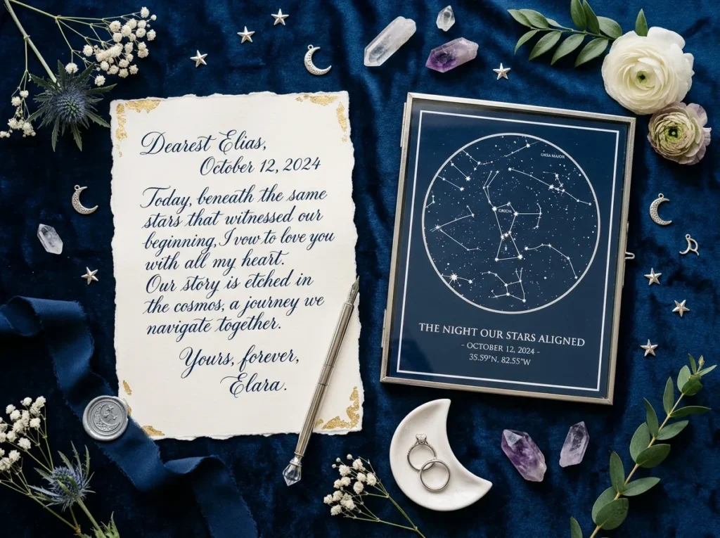 Celestial Wedding Letter