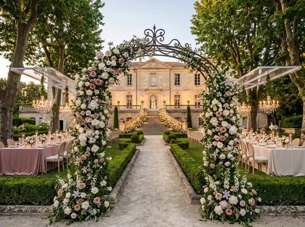 Chateau garden wedding inspiration