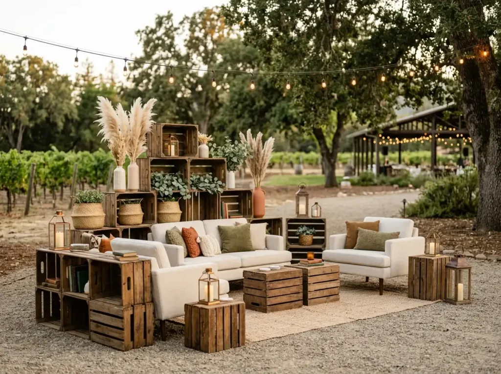 Wooden Crate Lounge Corner result