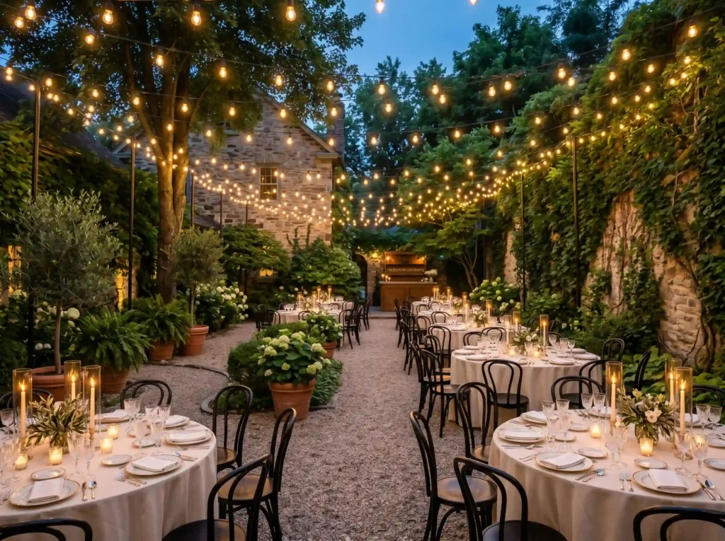 Courtyard Bistro Lights Celebration