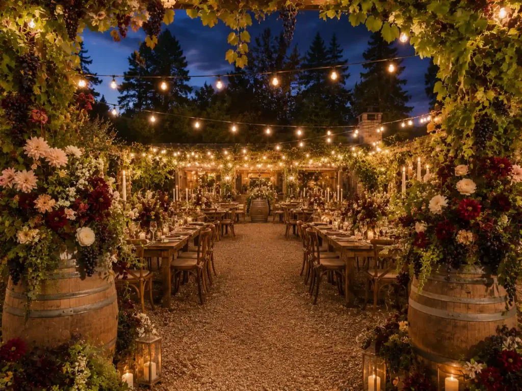 Rustic Vineyard Gathering