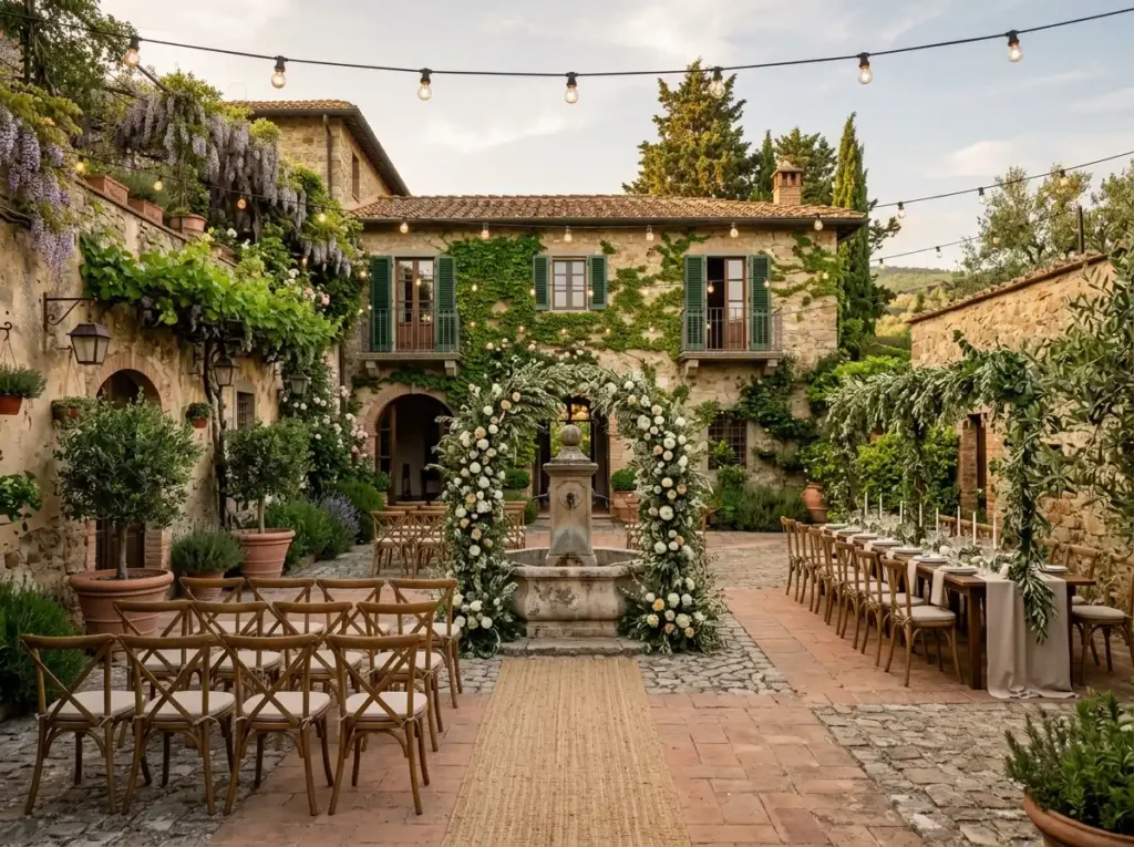 European Courtyard Romance