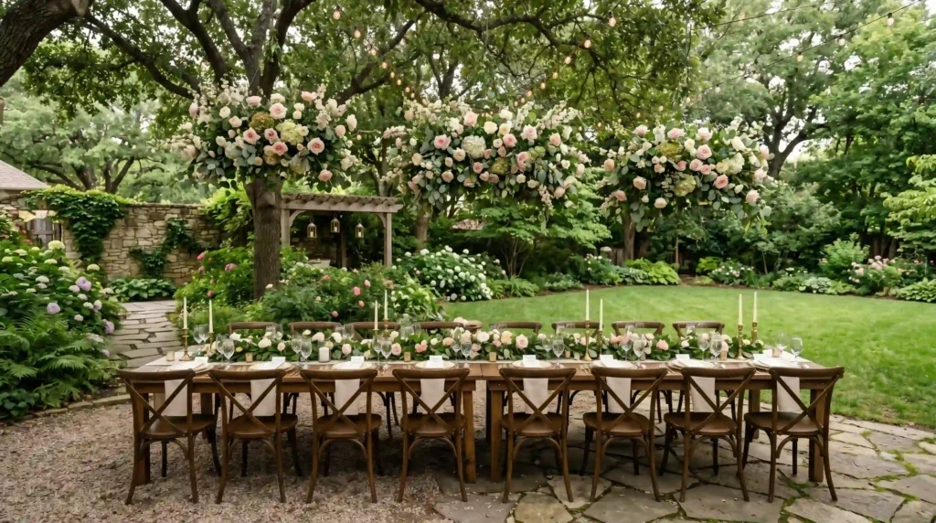 Hanging Floral Chandelier Grove