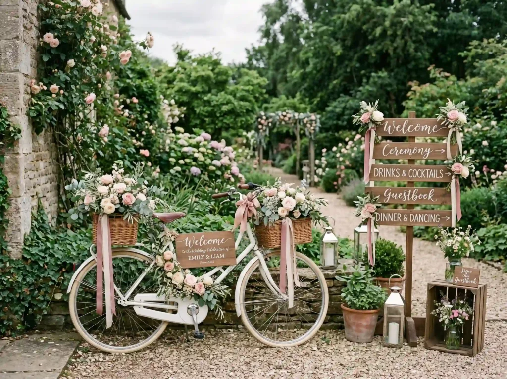 Vintage Bicycle Welcome Display