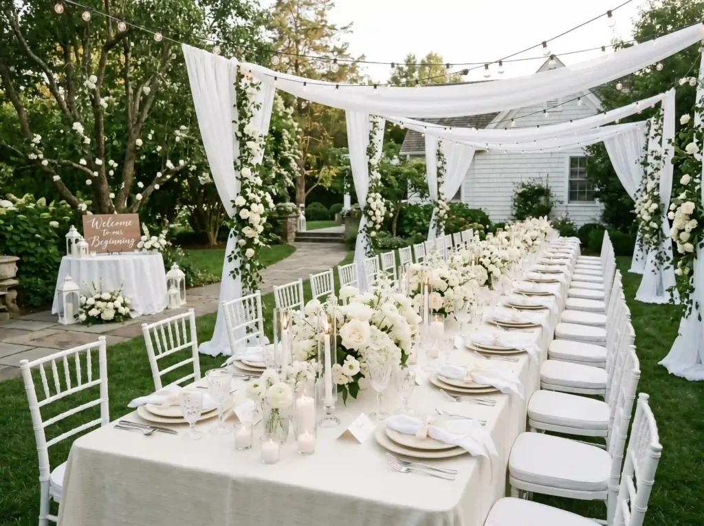 Monochromatic White Garden Party