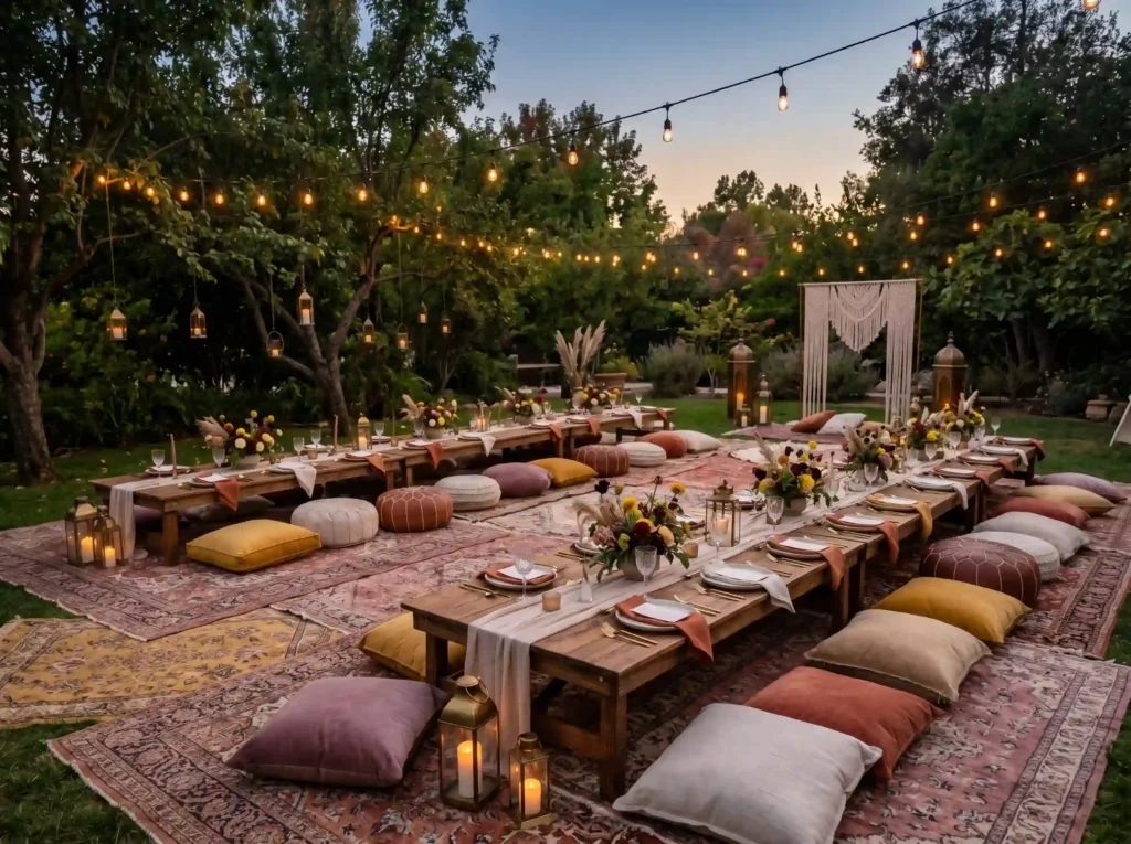 . Garden Picnic Reception Inspiration result