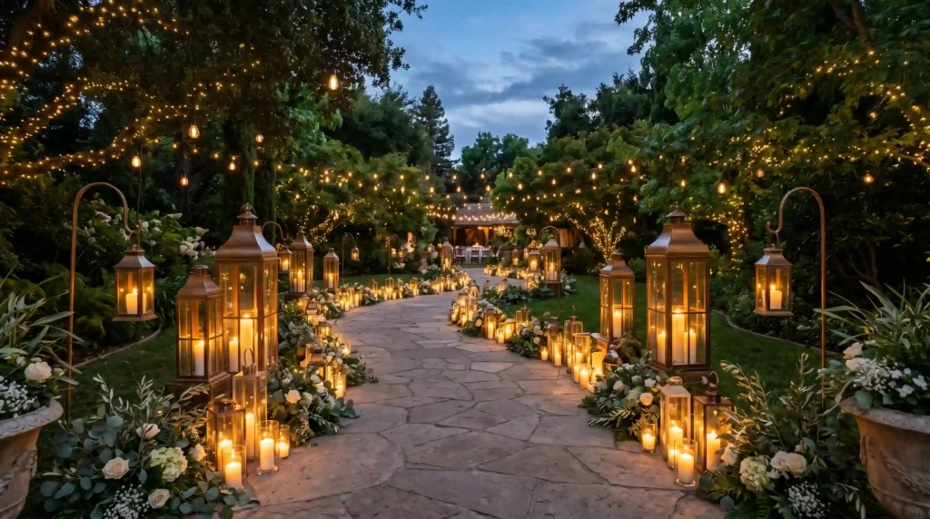 Candlelit Pathway Entrance