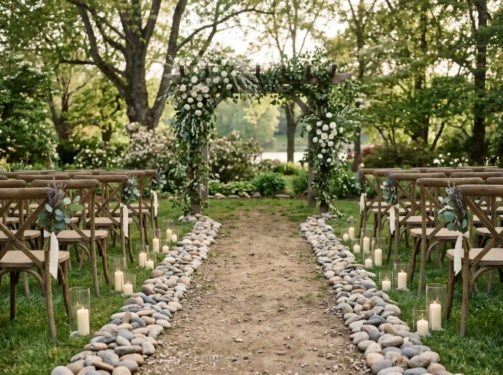 Rustic River Stone Aisle
