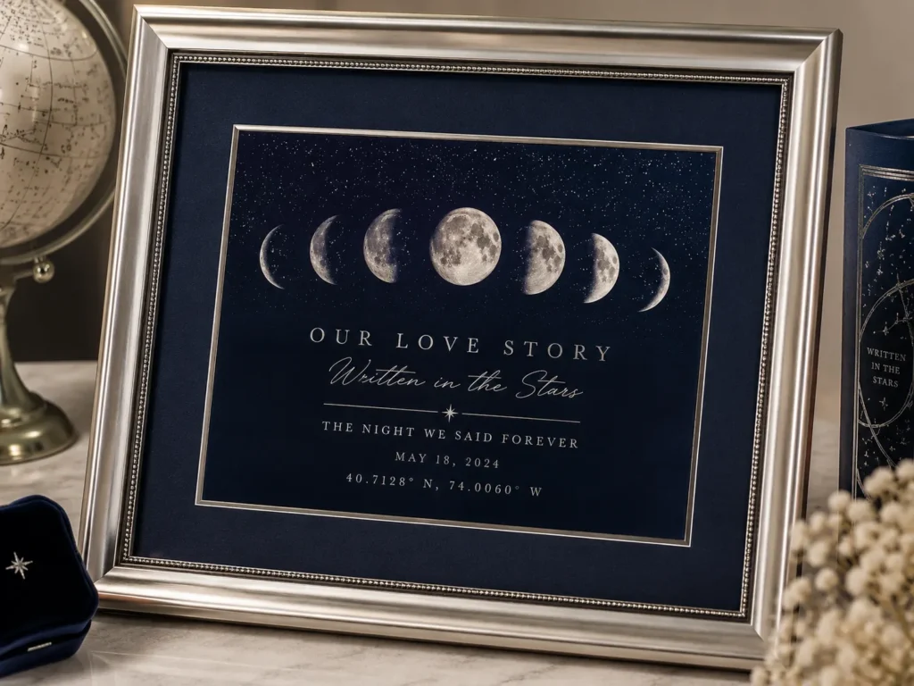 Celestial Moon Phase Frame