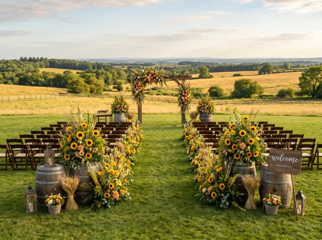 Sunflower Harvest Aisle