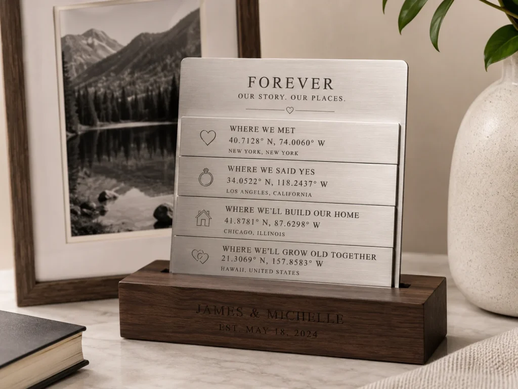 Forever Coordinates Keepsake