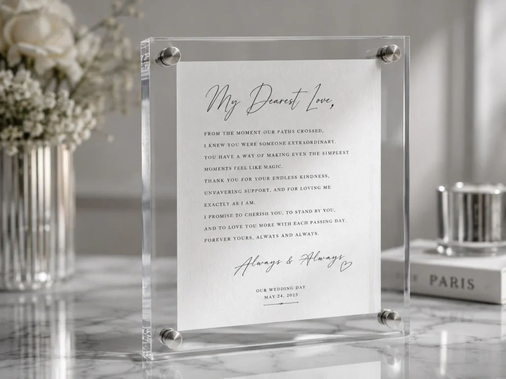 Modern Acrylic Letter Display