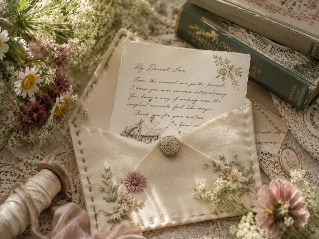 Cottagecore Wedding Letter