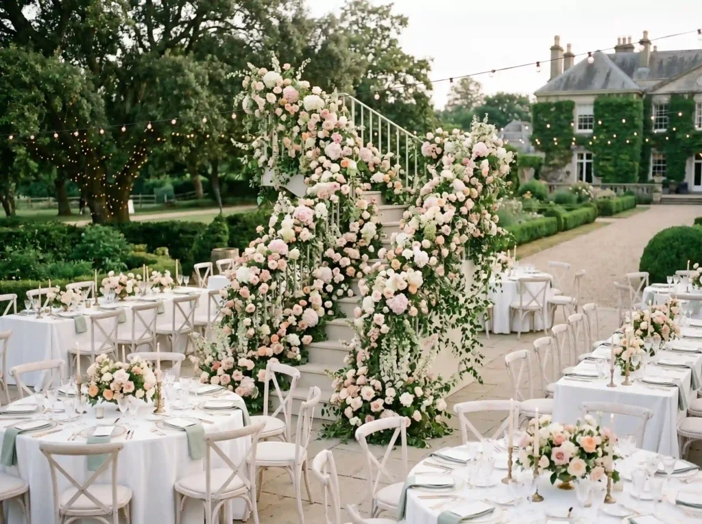Floral Staircase Garden