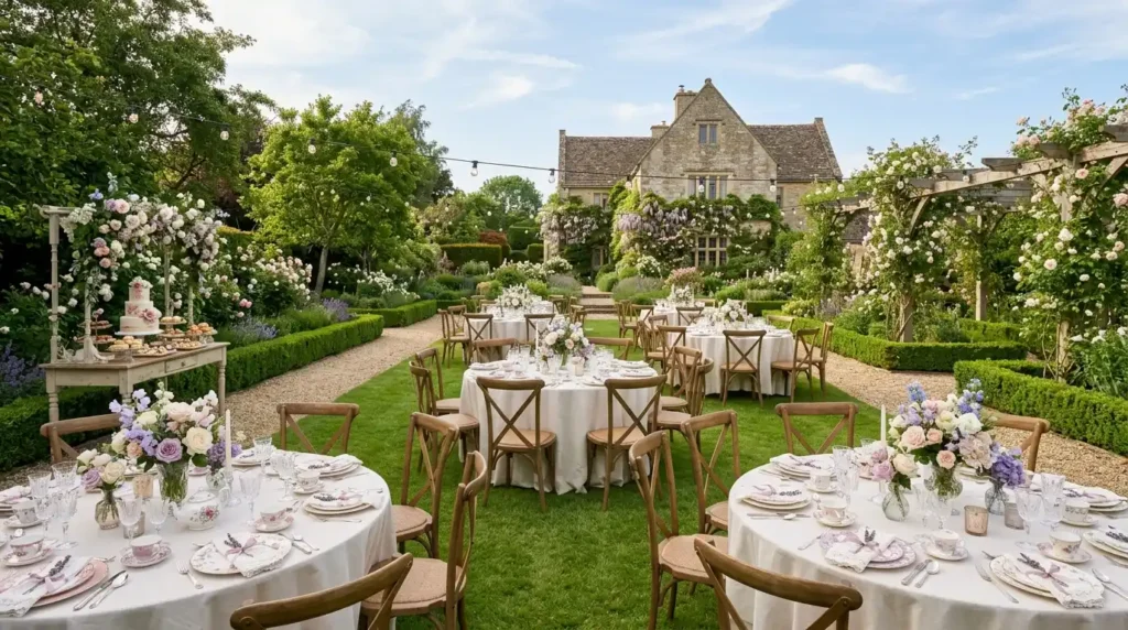 English Garden Tea Party Wedding