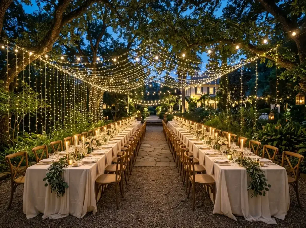 Fairy Light Banquet Garden