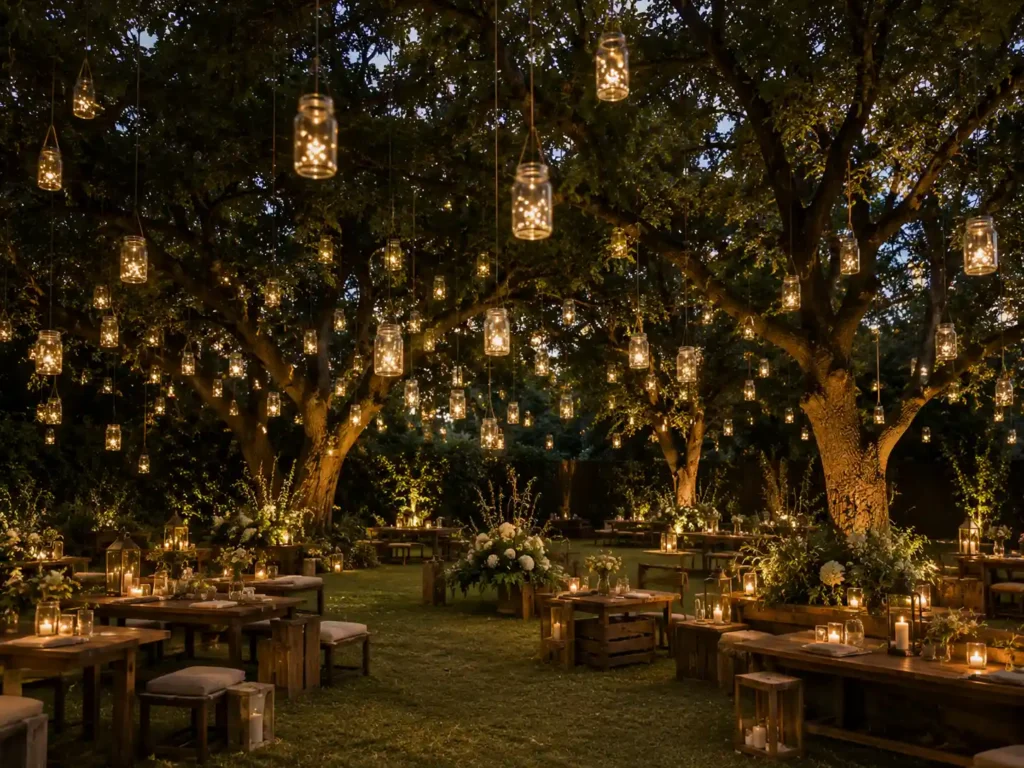 Floating Mason Jar Grove