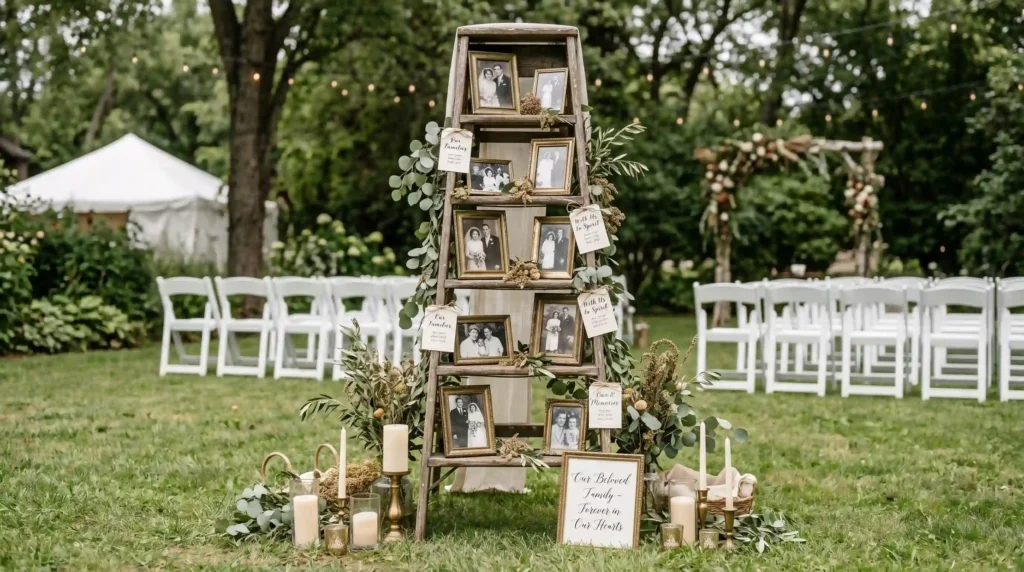 Vintage Ladder Memory Gallery