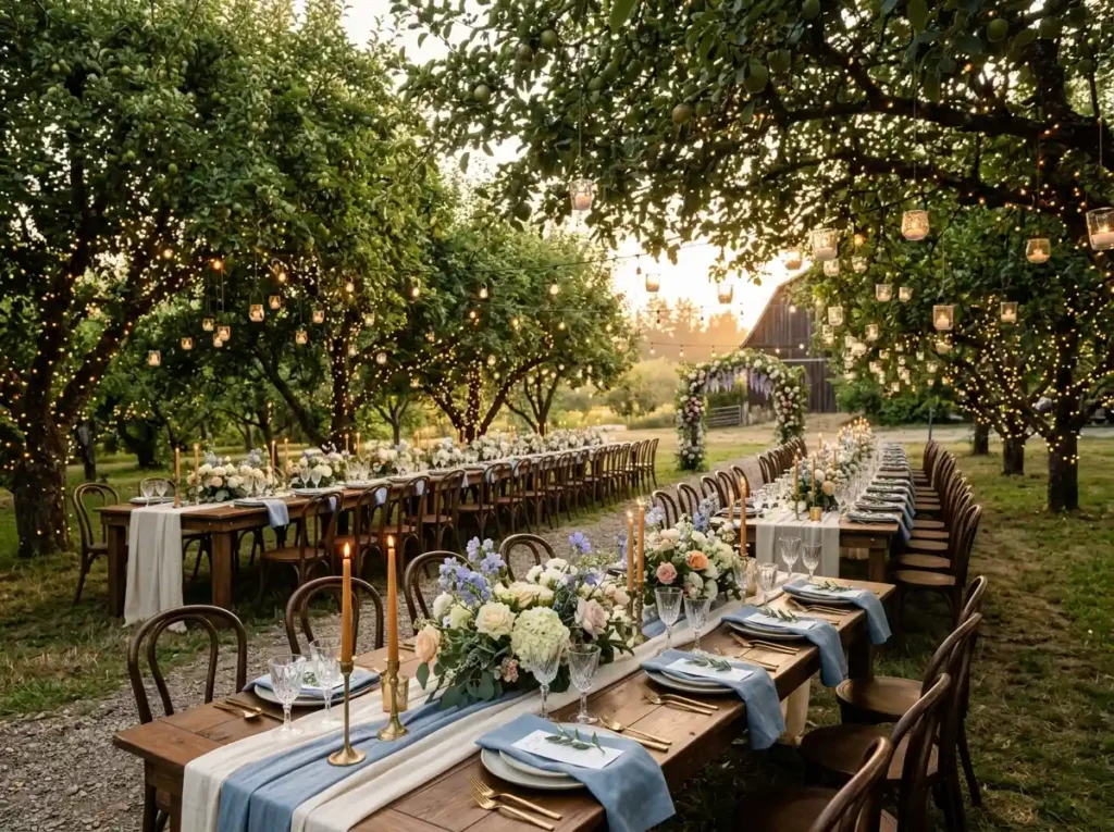 Orchard Dinner Under the Trees