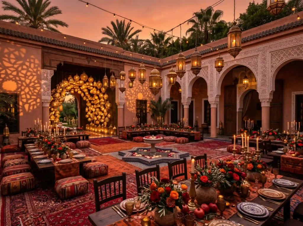 Moroccan Sunset Courtyard result