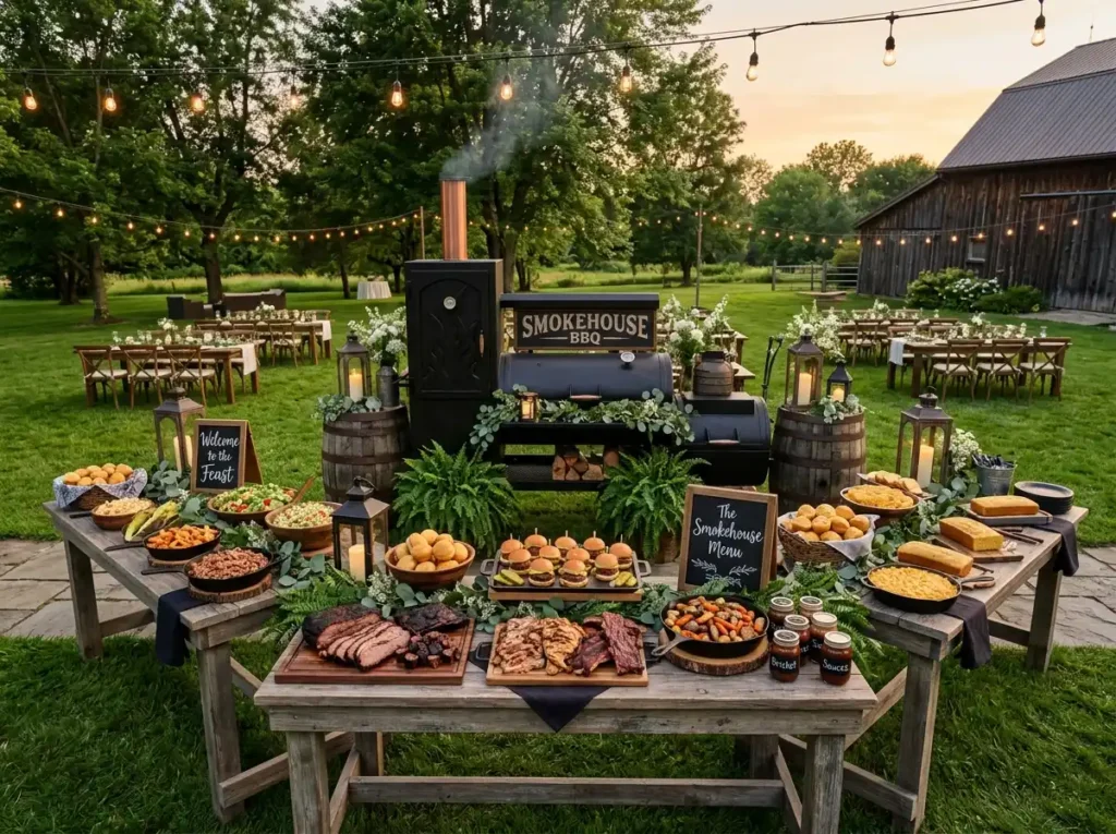 Rustic Smokehouse BBQ Feast