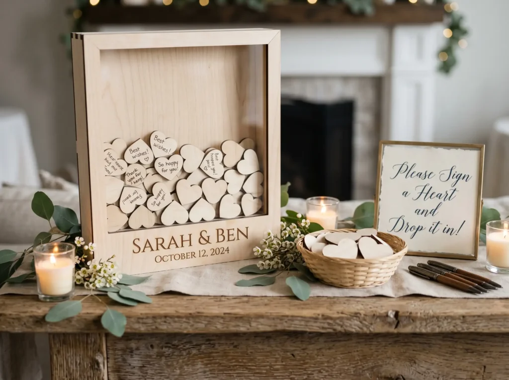 Interactive Wooden Guest Heart result