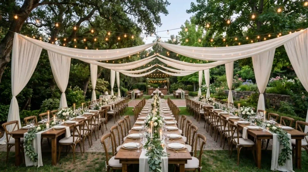 Sailcloth Inspired Backyard Dining