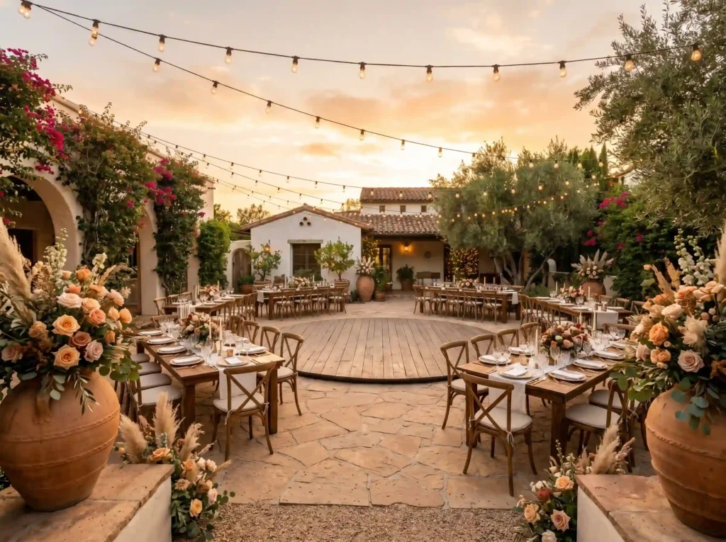 Terracotta Sunset Courtyard