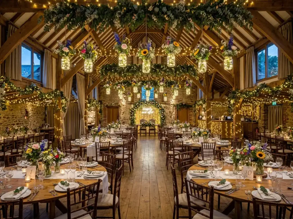 Mason Jar Floral Chandeliers
