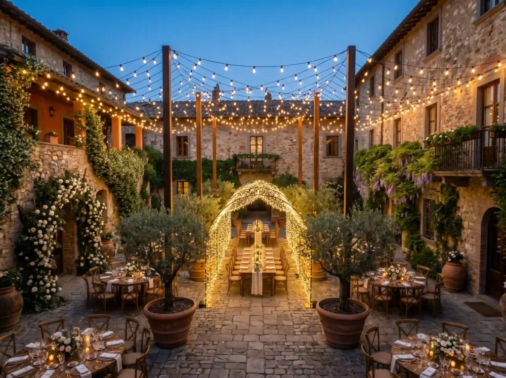 Secret Courtyard Market Lights