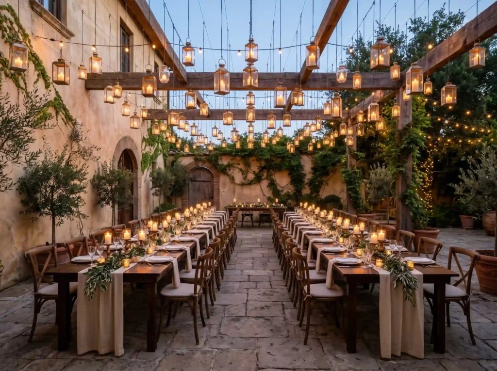 Candlelit Courtyard Dinner