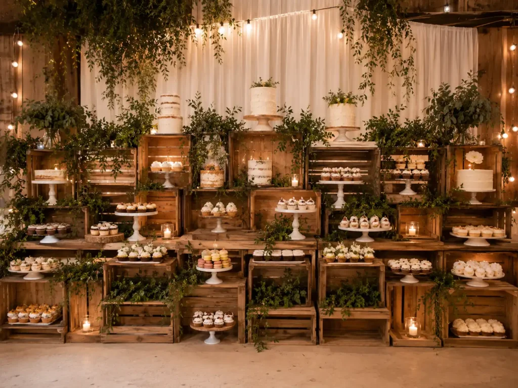 Crate Dessert Display
