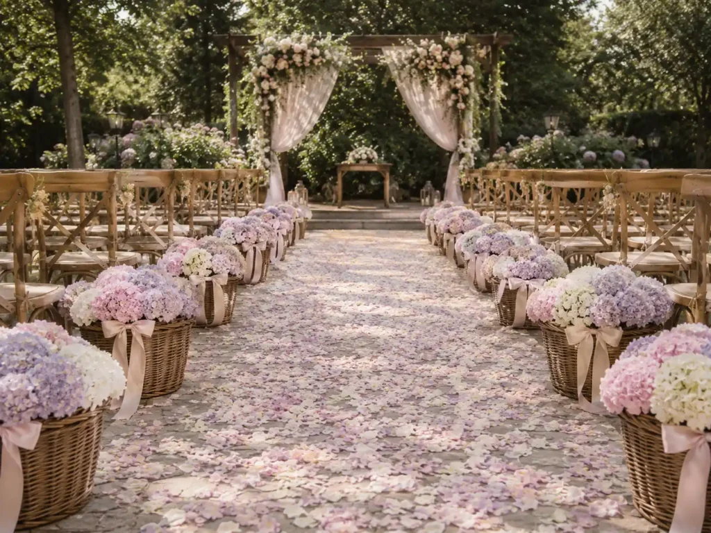 Flower Basket Aisle Accents