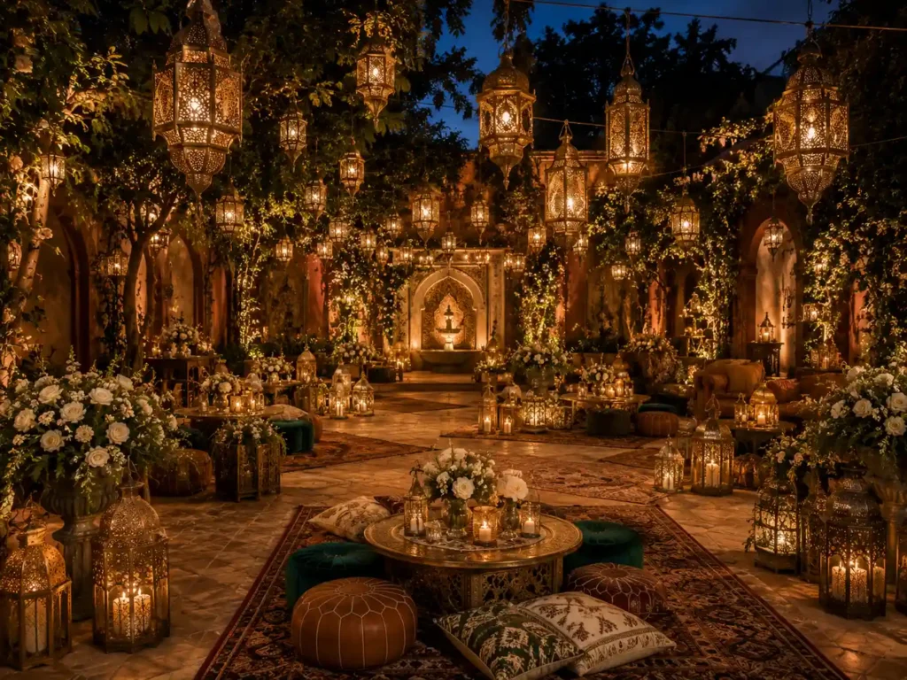 Moroccan Lantern Courtyard