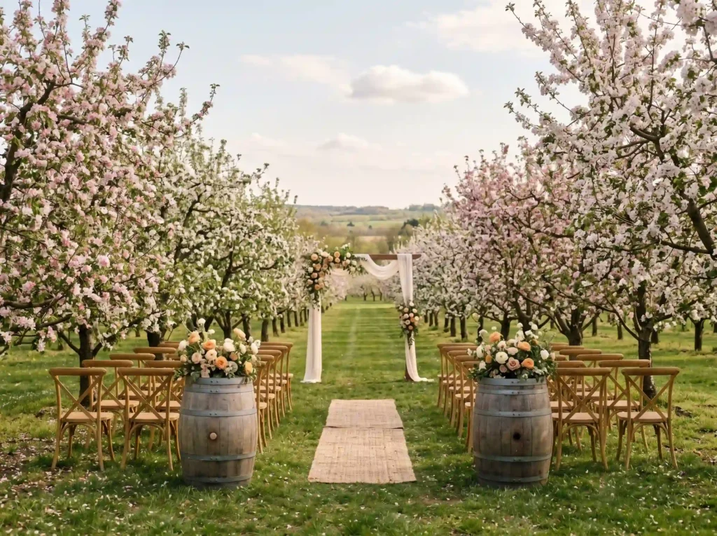 Rustic Orchard Ceremony