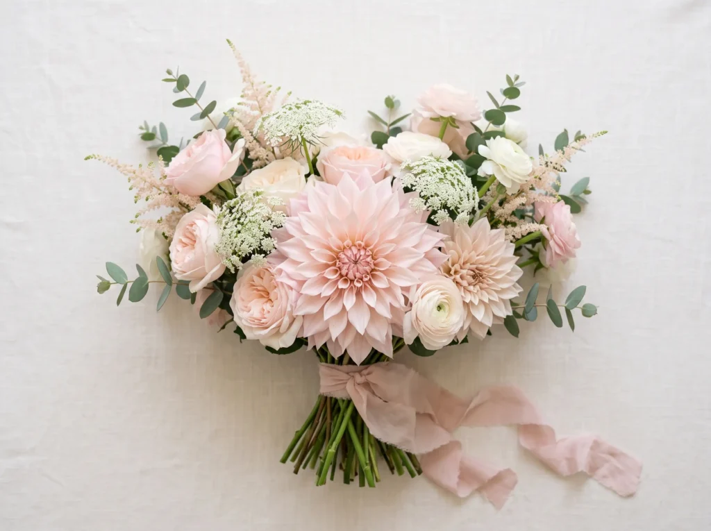 Blush Garden Romance Inspiration Inspired by tim Bridal bouquet blush garden romance