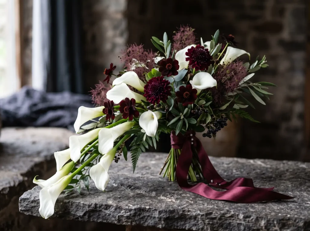 Midnight Calla Elegance Inspiration Inspired by Calla lilies bouquet elegant com…